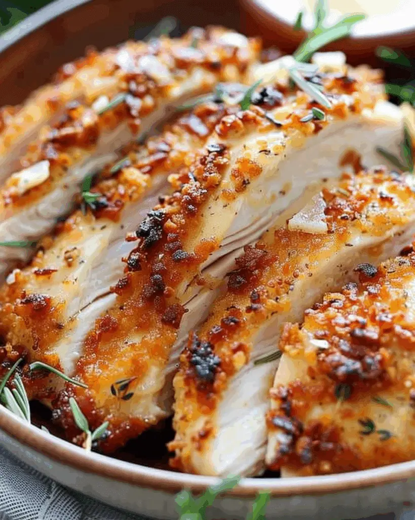 Air Fryer Parmesan Crusted Chicken