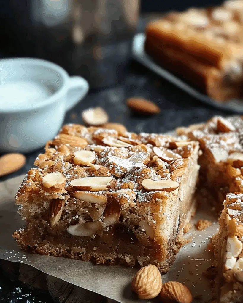 Almond Croissant Blondies