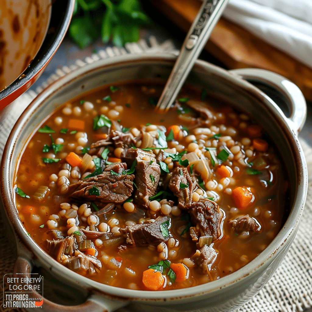 Best Ever Beef and Barley Soup