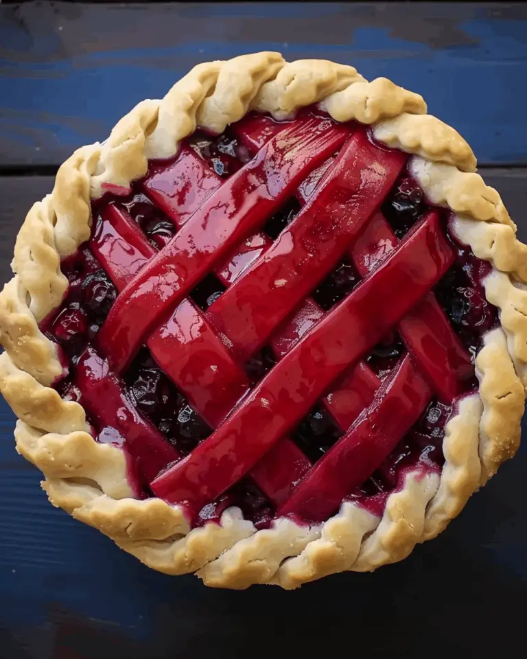 Blueberry Rhubarb Pie