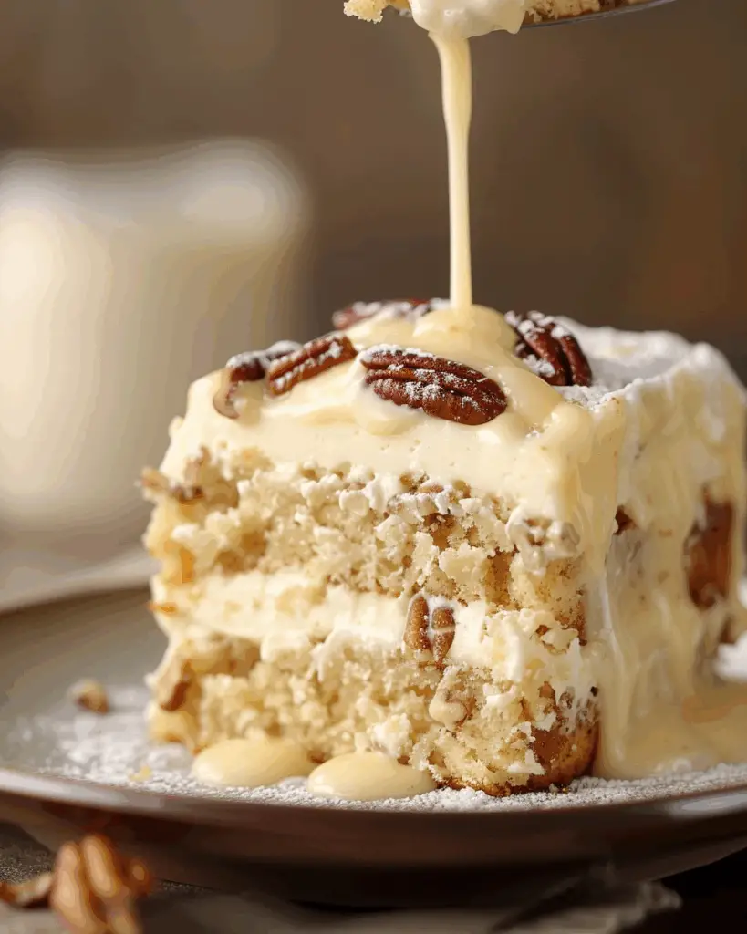 Butter Pecan Tres Leches Cake