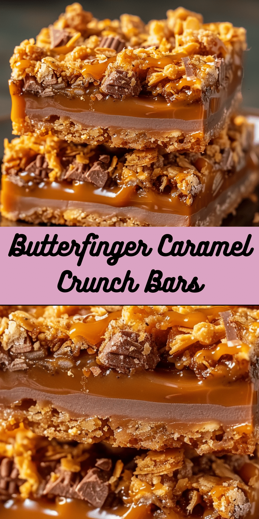 Butterfinger Caramel Crunch Bars - Cooking With Blog
