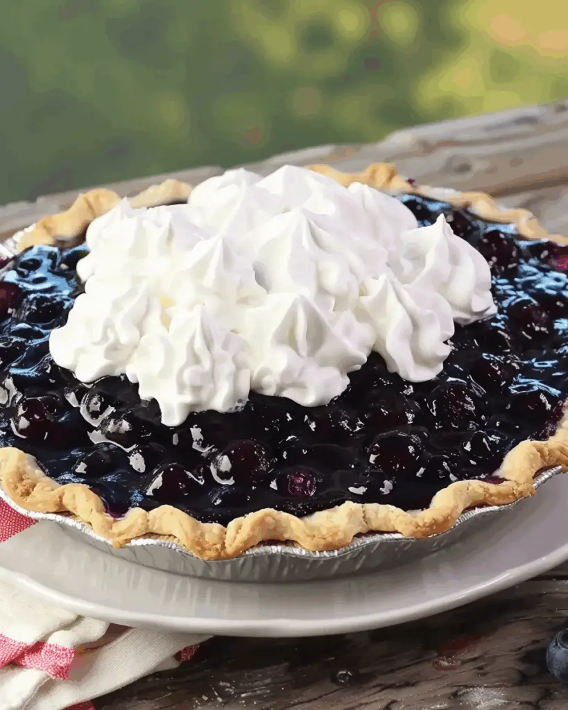 Cape Cod Blueberry Pie