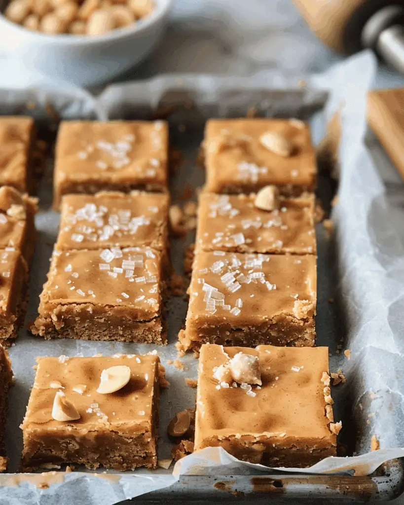 Chewy Glazed Peanut Butter Cookie Bars