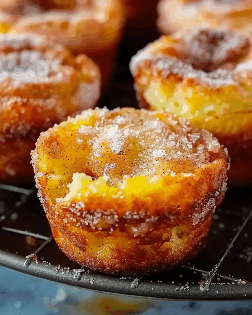 Cinnamon Sugar French Toast Muffins with Lemon Zest