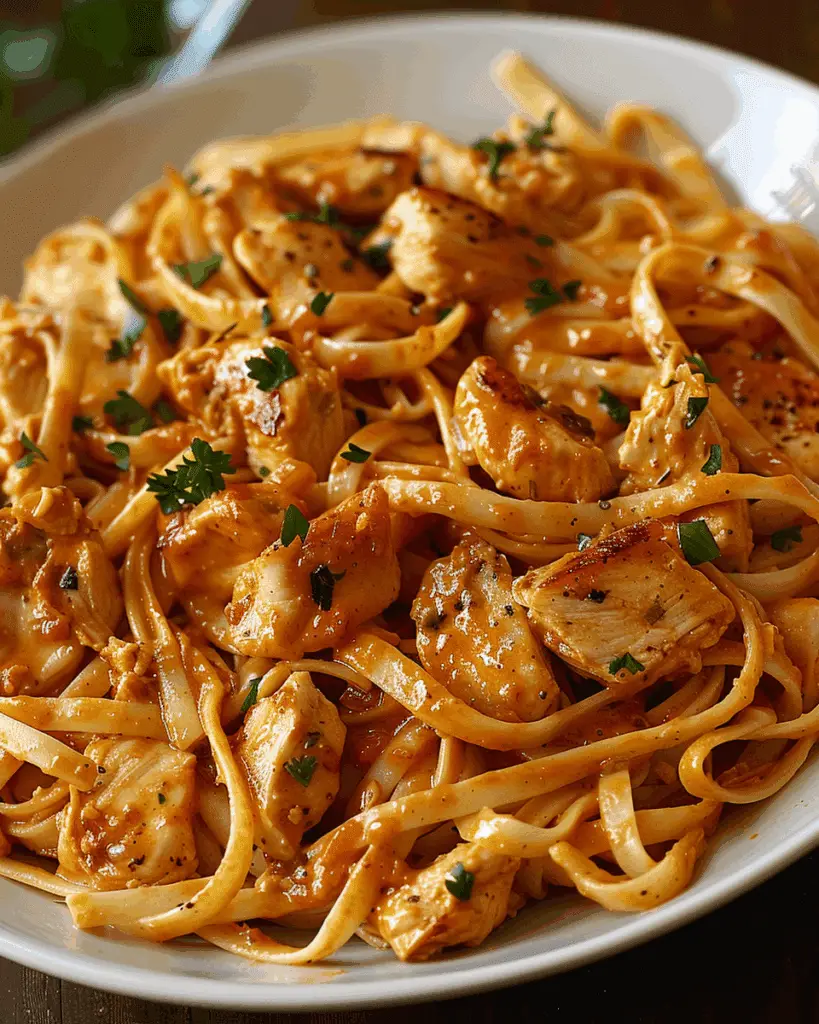 Creamy Cowboy Butter Chicken Linguine
