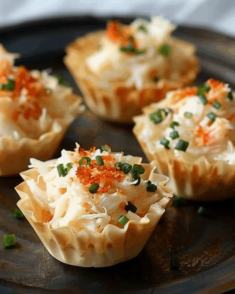 Creamy Crab Phyllo Cup Bites