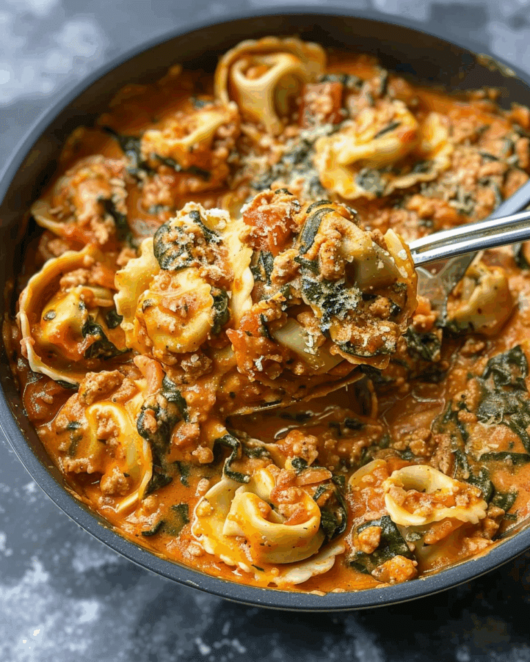 Creamy Spinach Tomato Tortellini
