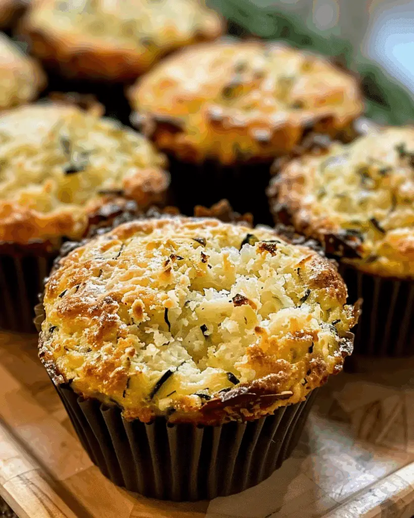 Crispy Parmesan Zucchini Potato Muffins