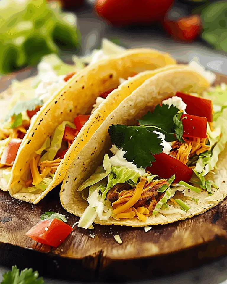 Crockpot Shredded Chicken Tacos