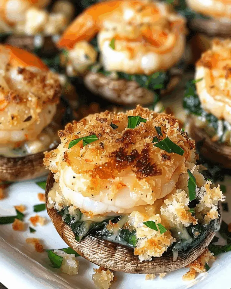 Elegant 2025 Crab Shrimp and Spinach Stuffed Mushrooms