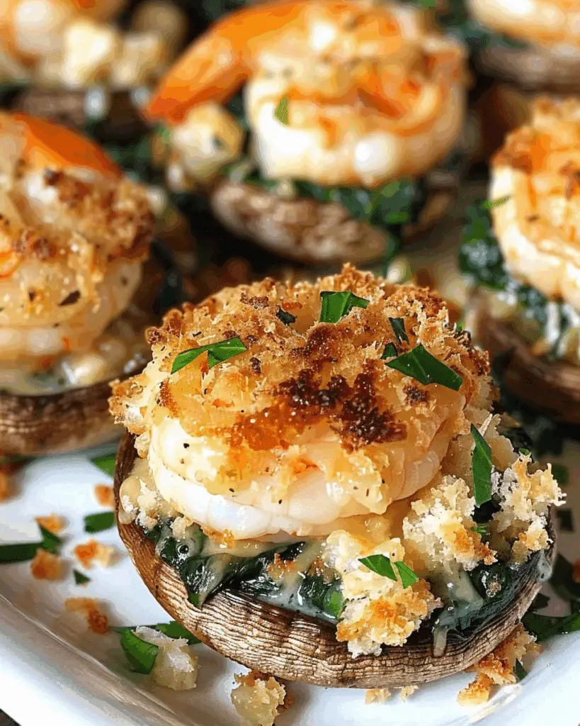 Elegant 2025 Crab Shrimp and Spinach Stuffed Mushrooms