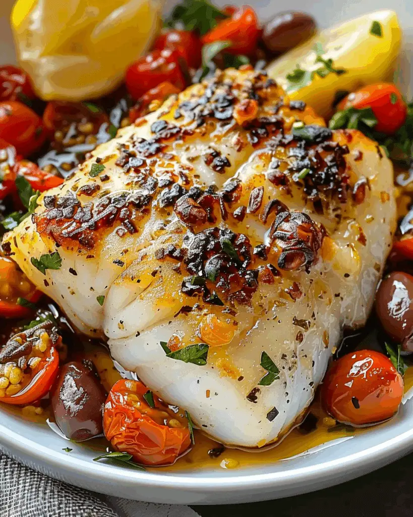 Healthy Mediterranean Baked Cod