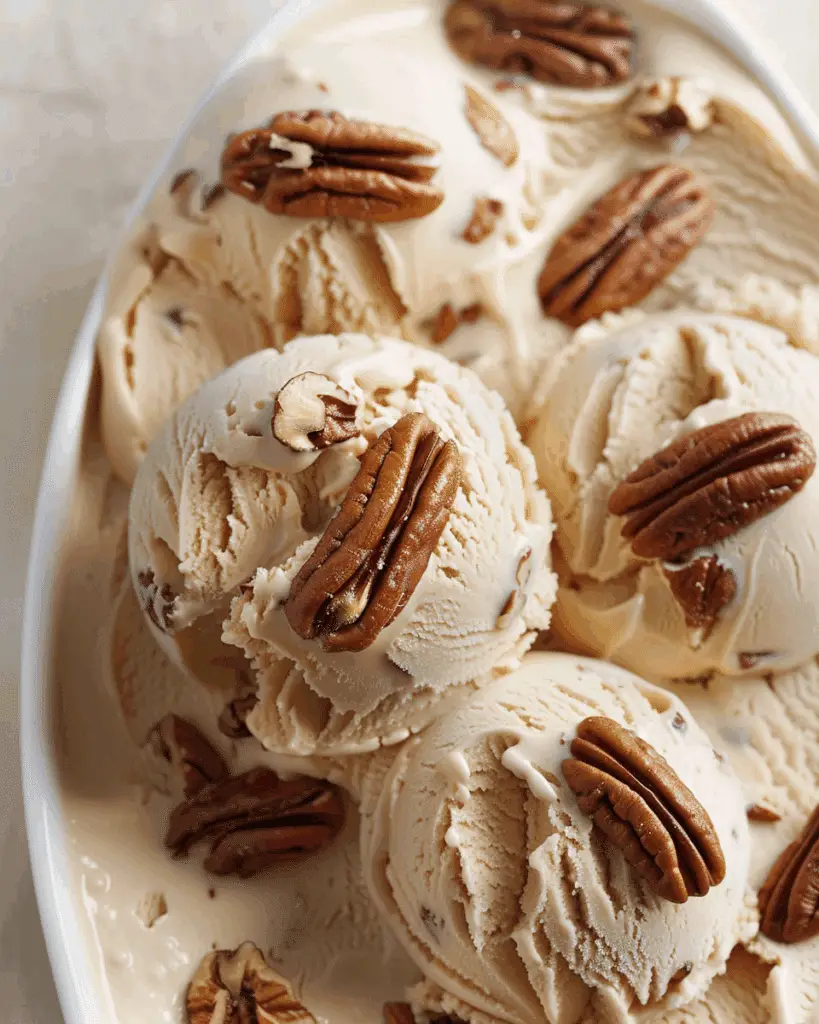 Homemade Butter Pecan Ice Cream