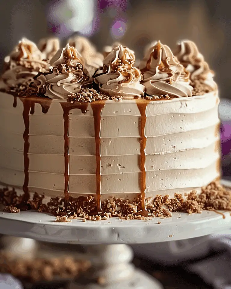 Irresistible Caramel Coffee Buttercream Cake