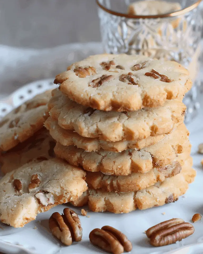 Keto Pecan Shortbread Cookies