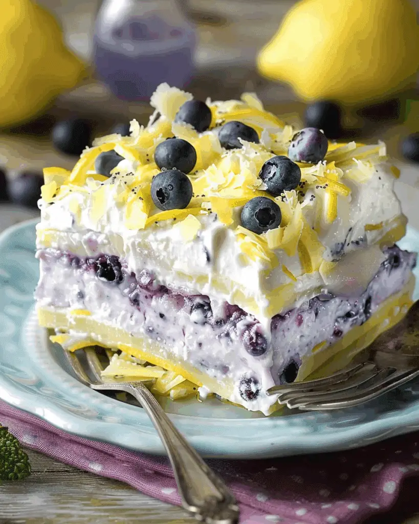 Lemon Blueberry Lasagna