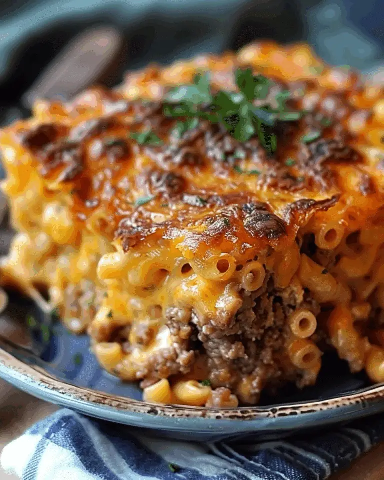 Mac and Cheese Meatloaf Casserole