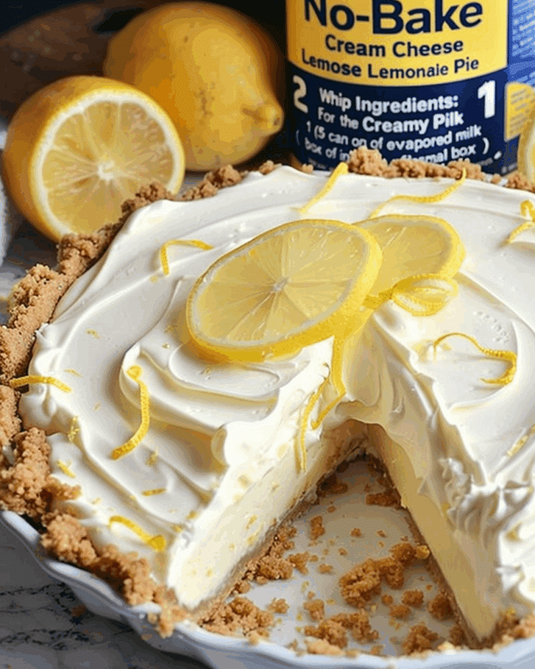 No-Bake Cream Cheese Lemonade Pie