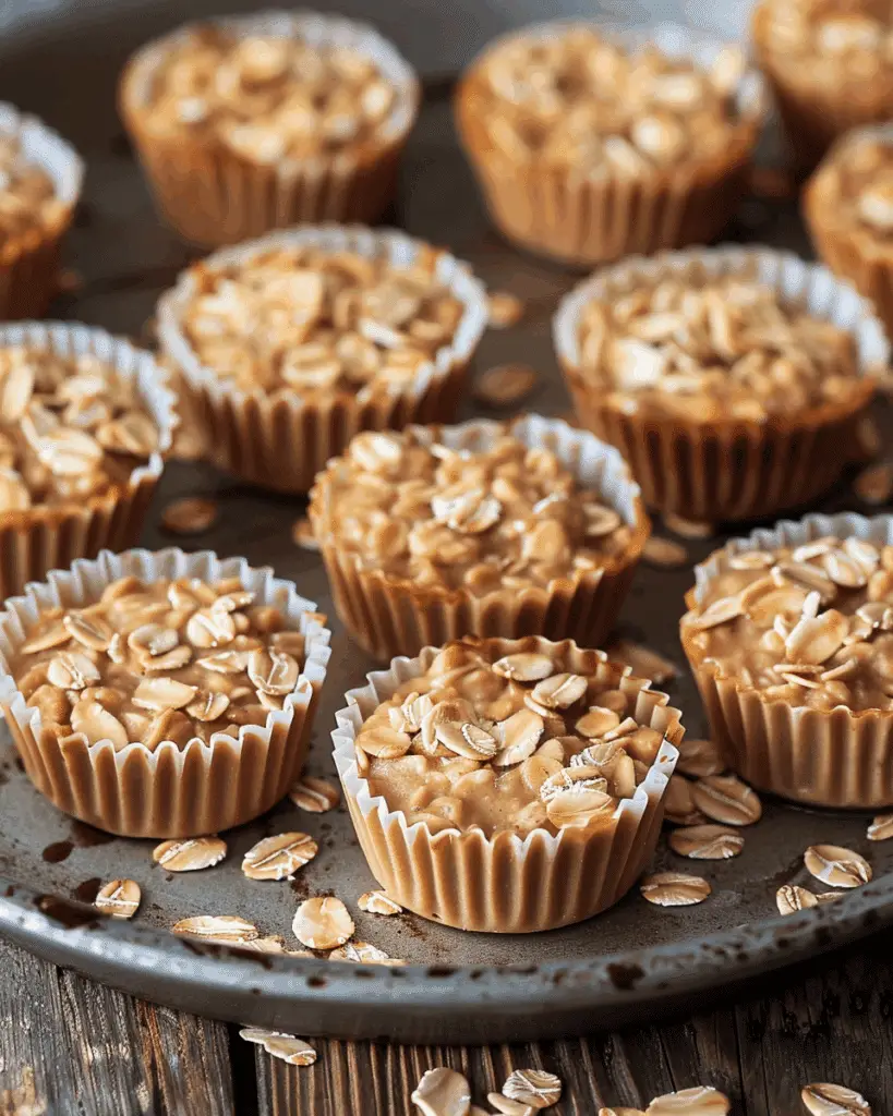 No-Bake Peanut Butter Oat Cups