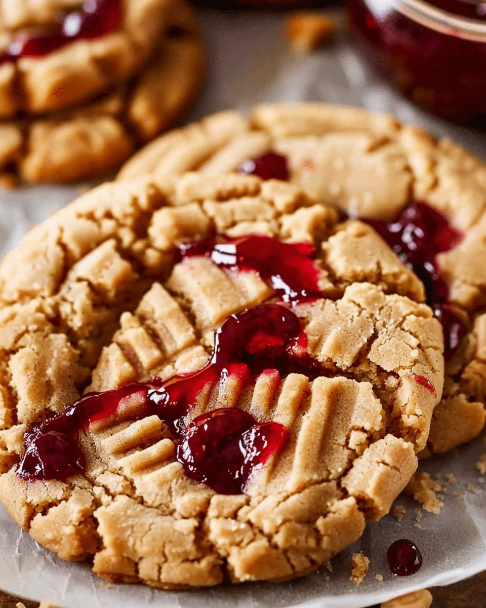Peanut Butter and Jelly Cookies - Cooking With Blog