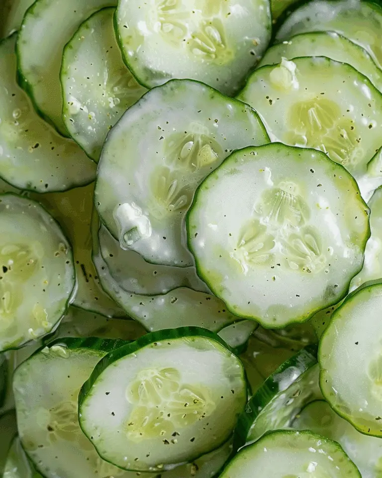 Pickle Juice Ranch Cucumber Salad