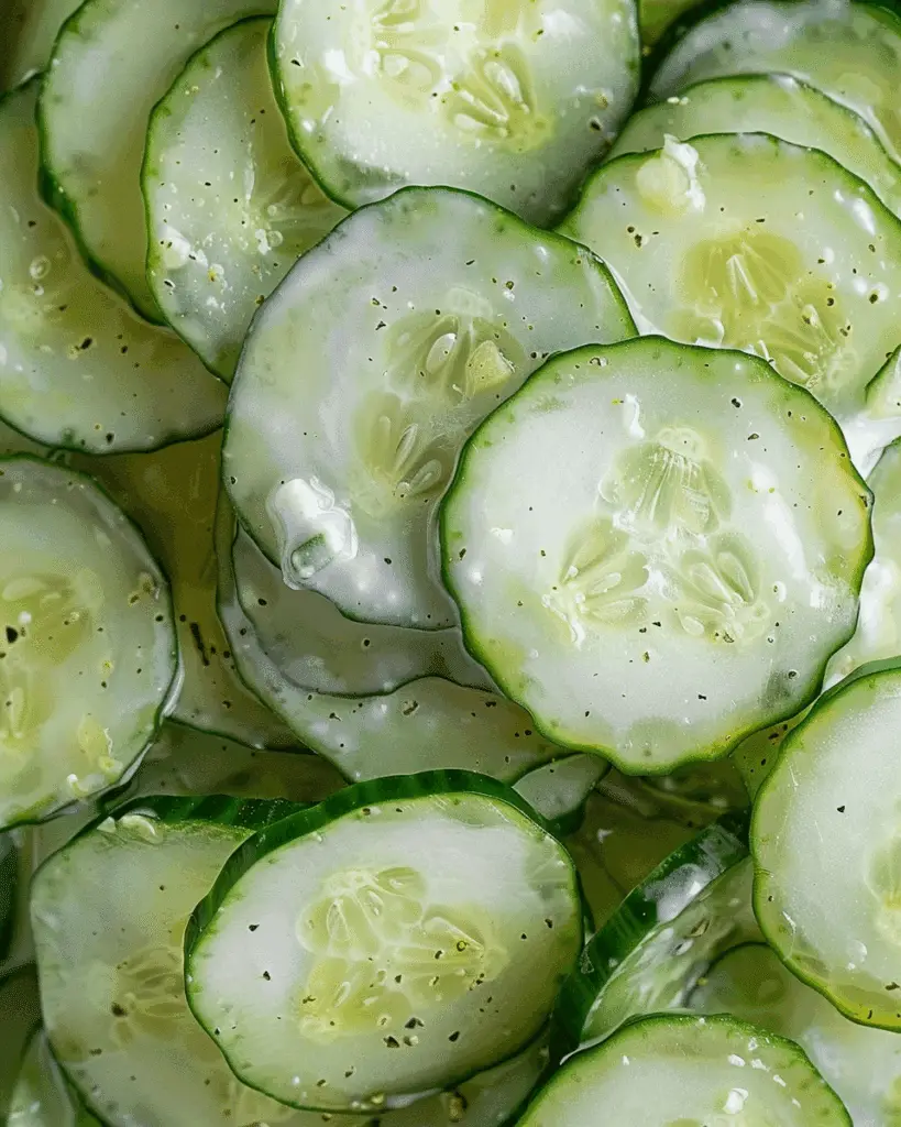 Pickle Juice Ranch Cucumber Salad