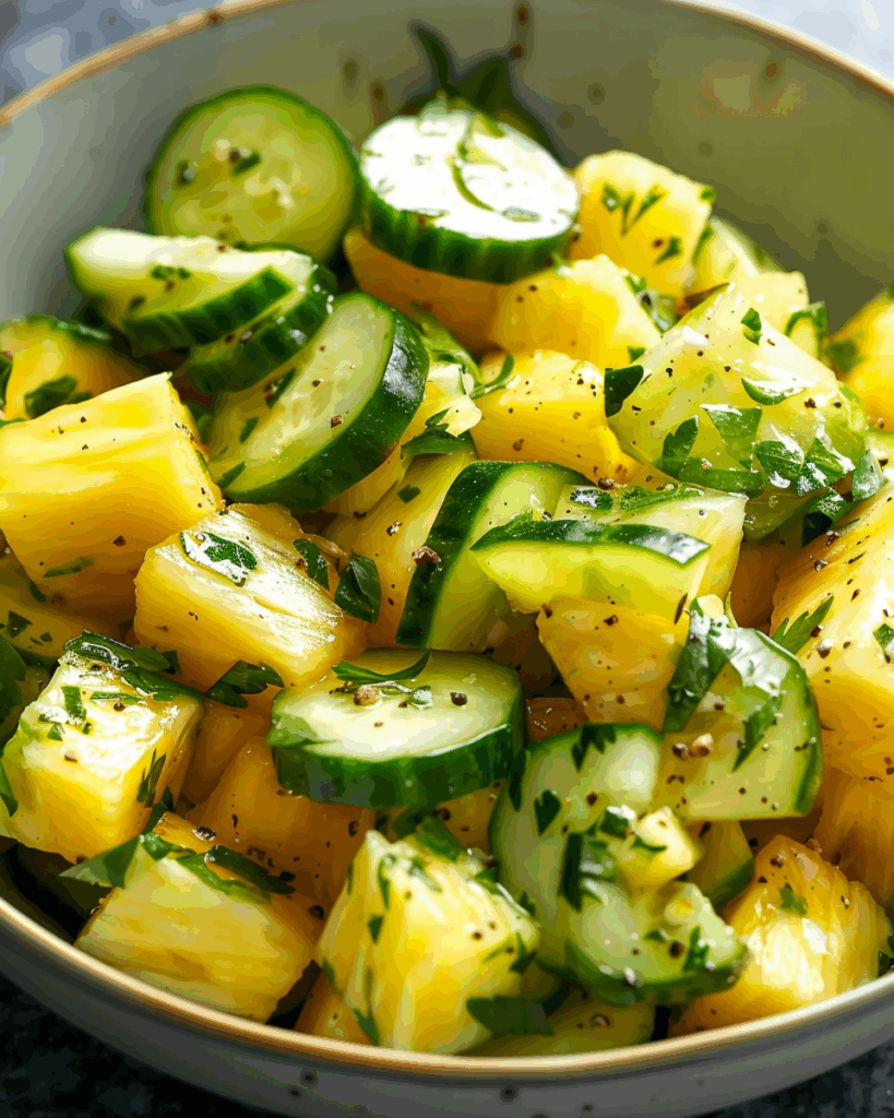 Pineapple Cucumber Salad