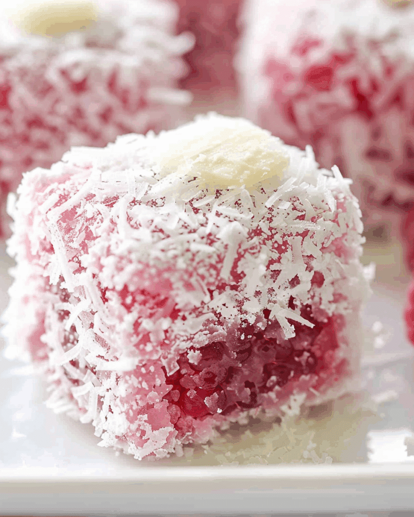 Raspberry Lamingtons
