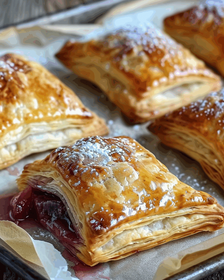 Rhubarb Puff-Tart Pockets