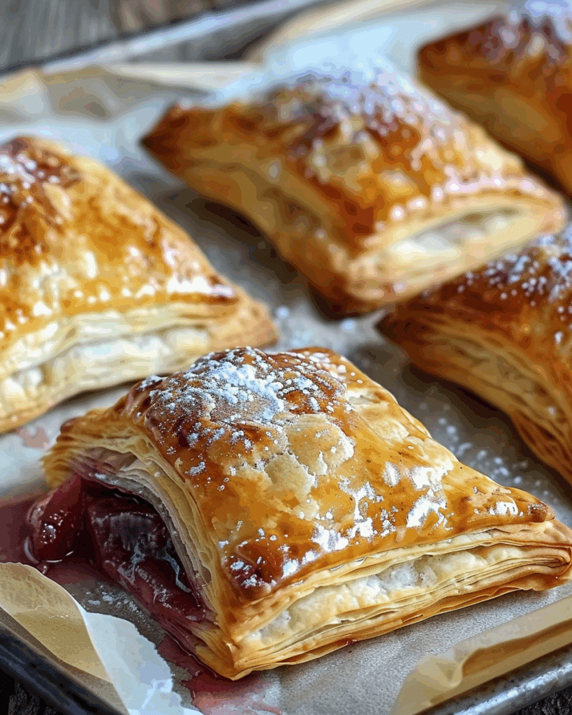 Rhubarb Puff-Tart Pockets