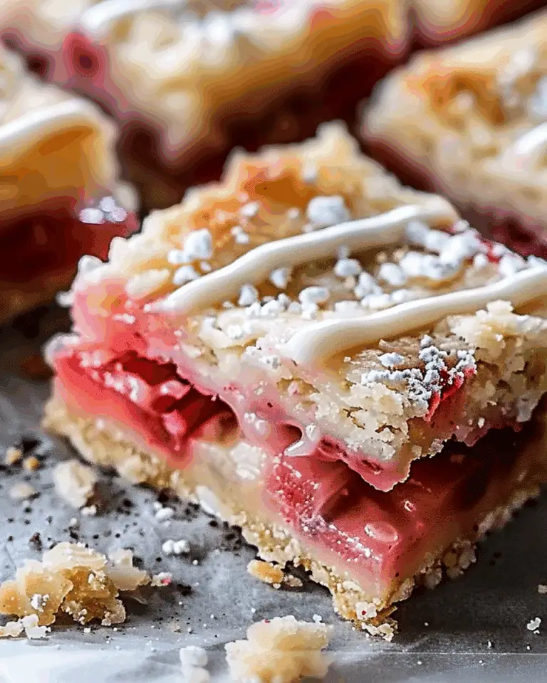 Rhubarb Shortbread Bars