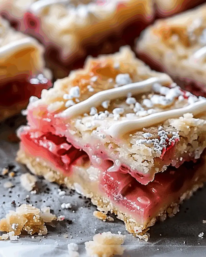Rhubarb Shortbread Bars