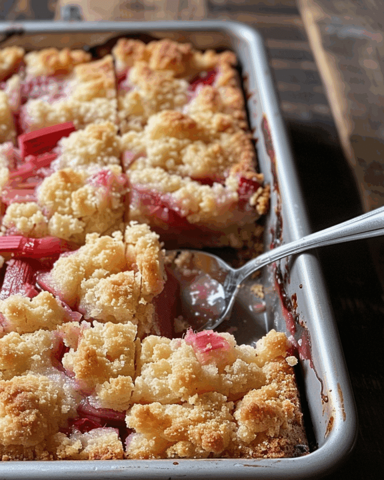 Rhubarb Squares