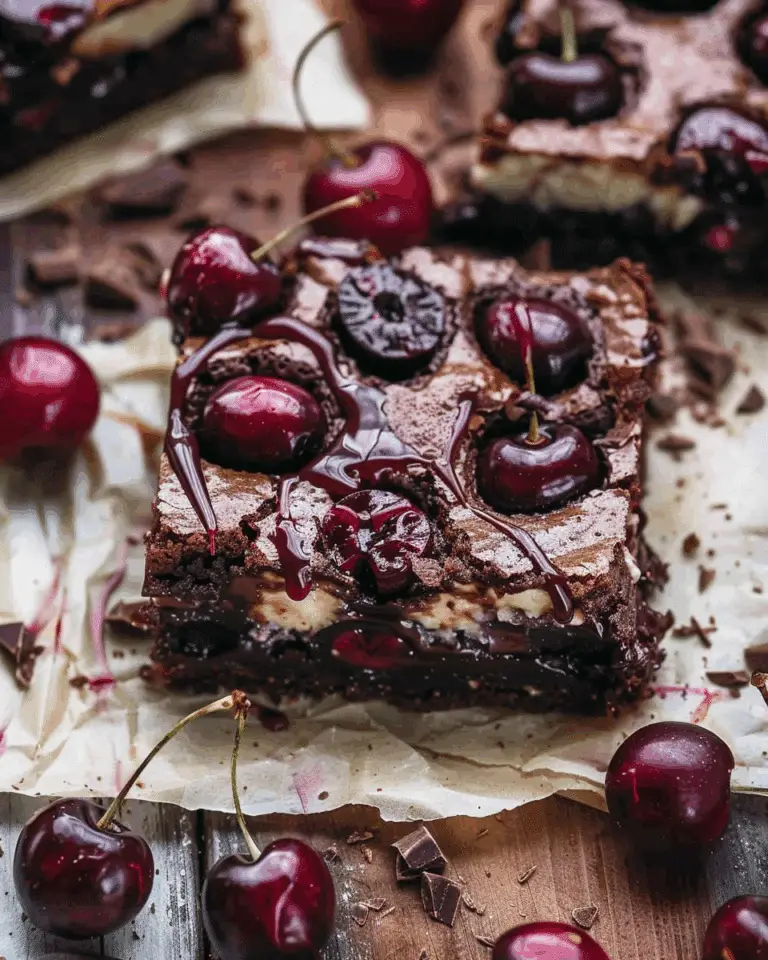 Roasted Chocolate Cherry Brownies