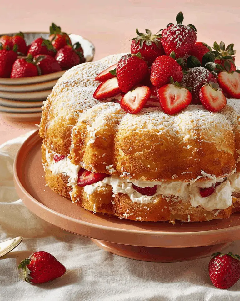 Strawberry Angel Cake