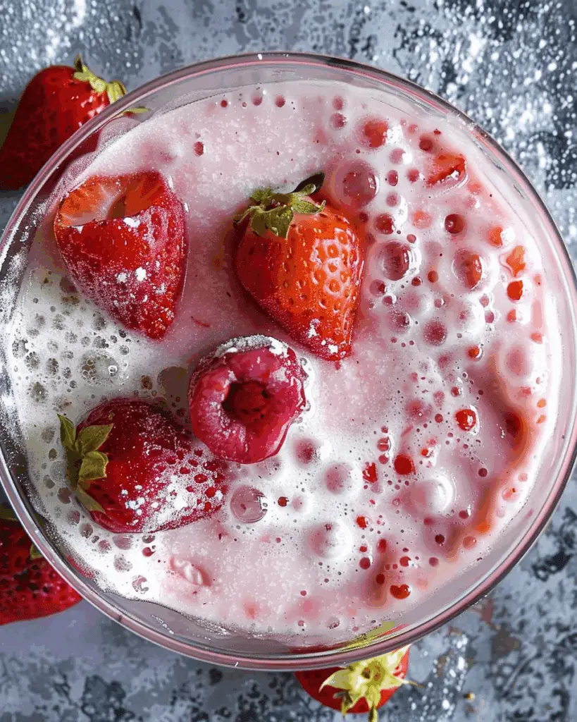 Strawberry Sago Pudding