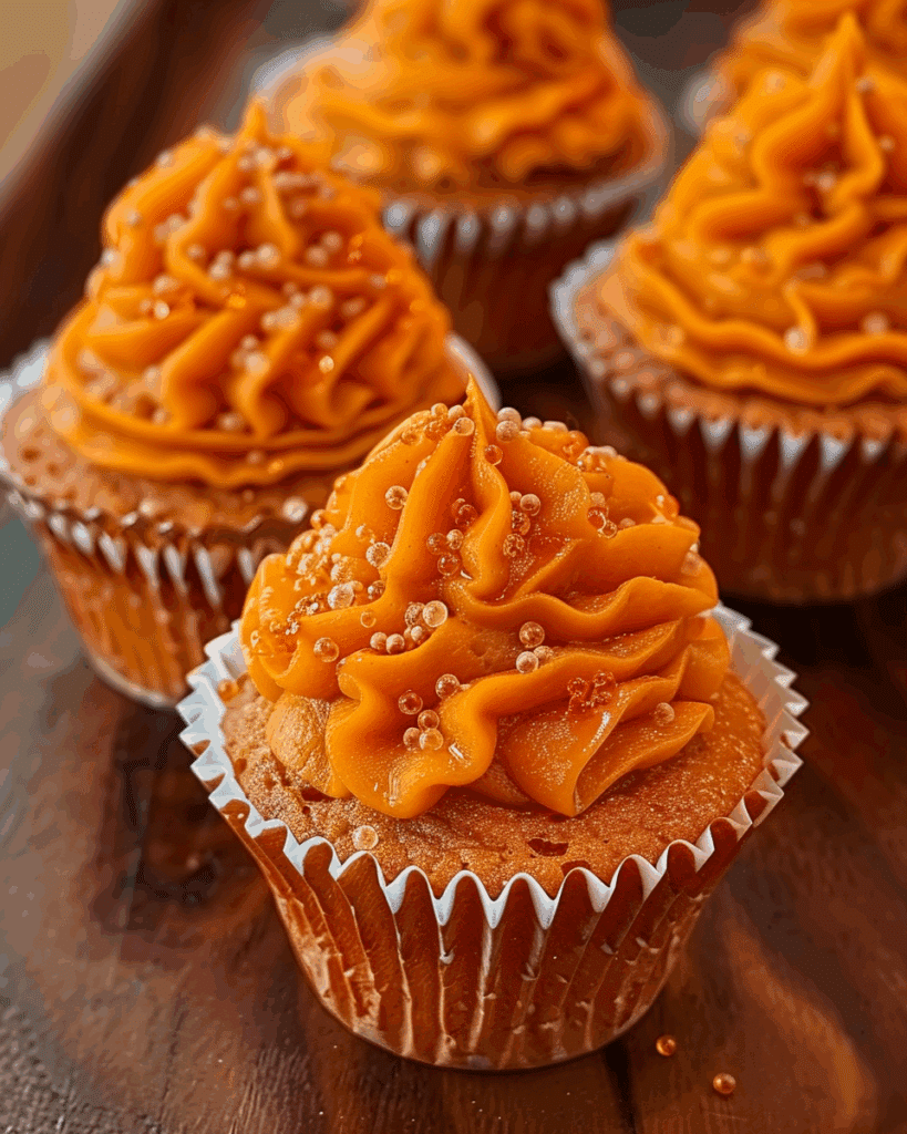 Sweet Potato Honey Butter Cupcakes