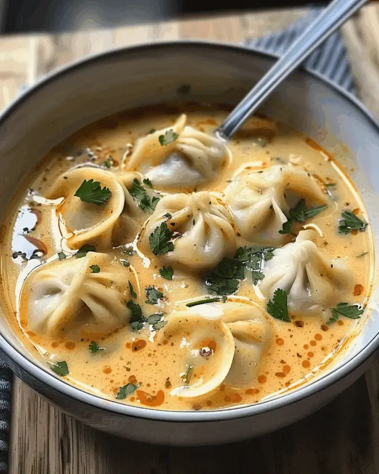 Thai Coconut Curry Dumpling Soup