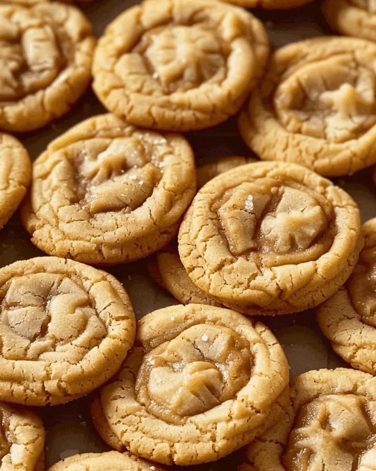 Thick and Chewy Peanut Butter Cookies