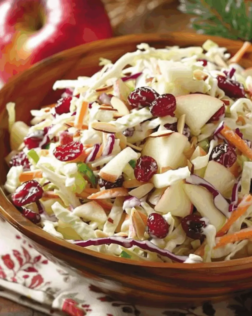 Apple Cranberry Coleslaw