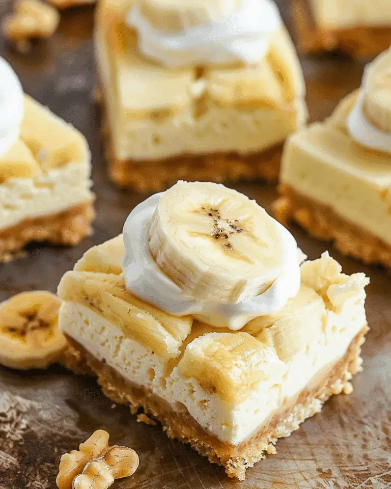 Banana Pudding Cheesecake Squares
