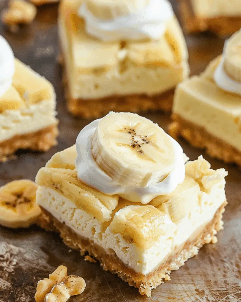 Banana Pudding Cheesecake Squares