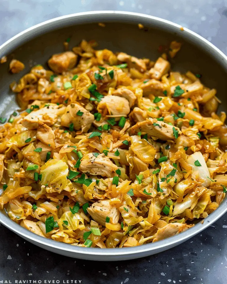 Cabbage Sautéed with Chicken