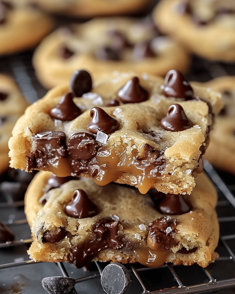 Caramel Chocolate Chip Cookies