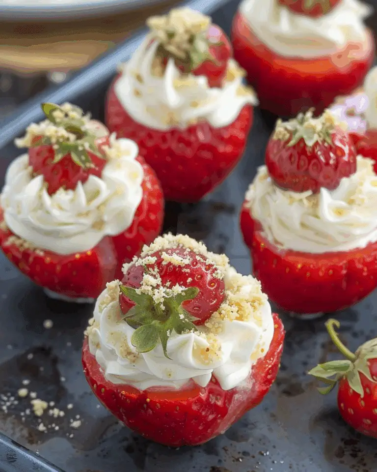 Cheesecake Stuffed Strawberries