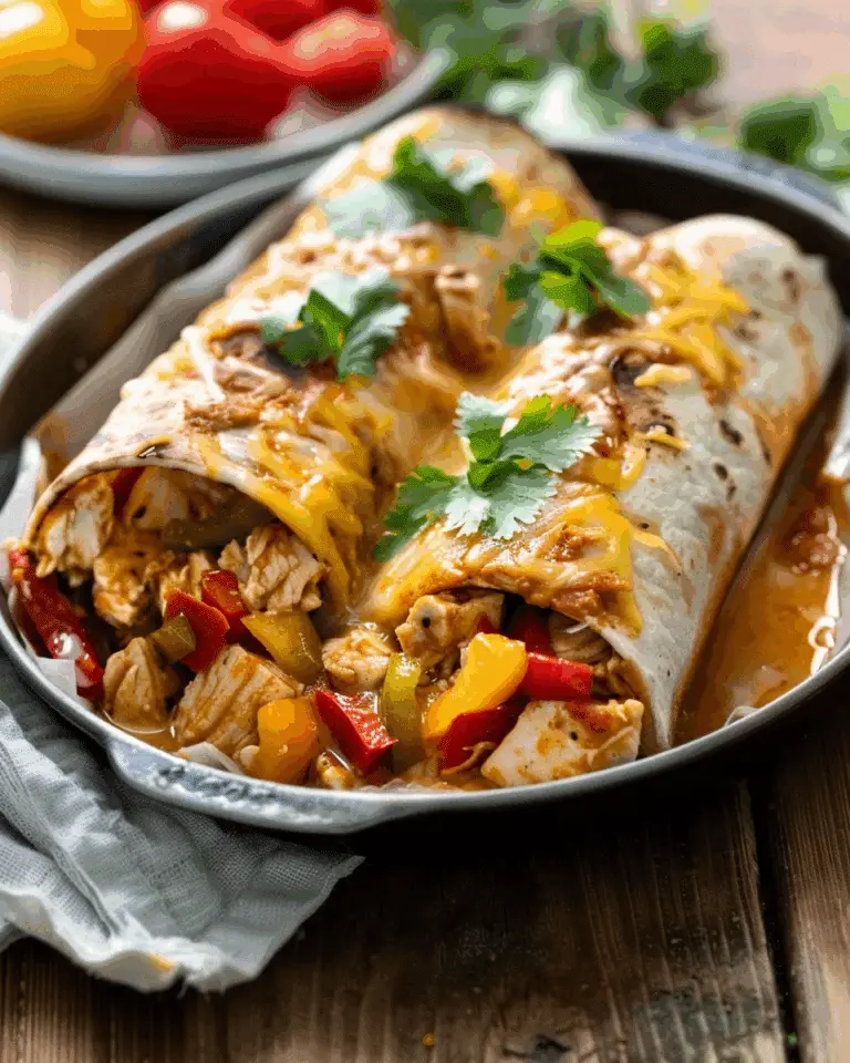 Chicken Bell Pepper Burritos