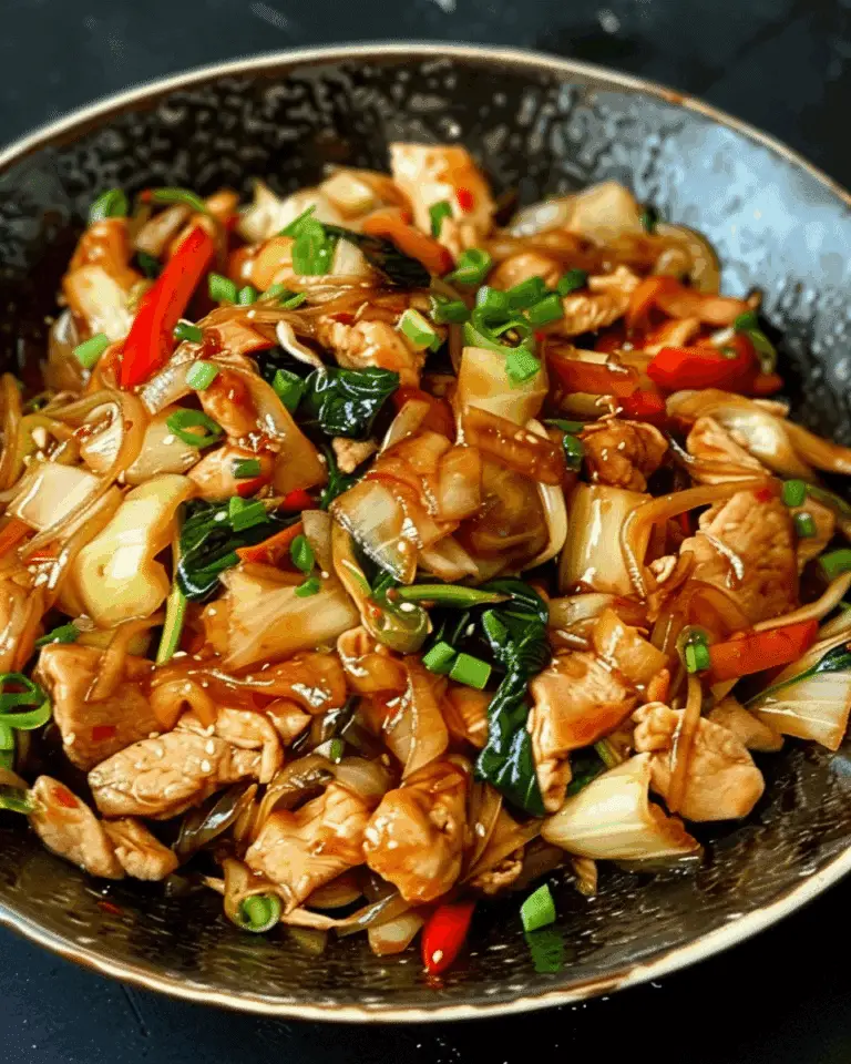 Chinese Chicken Cabbage Stir-Fry
