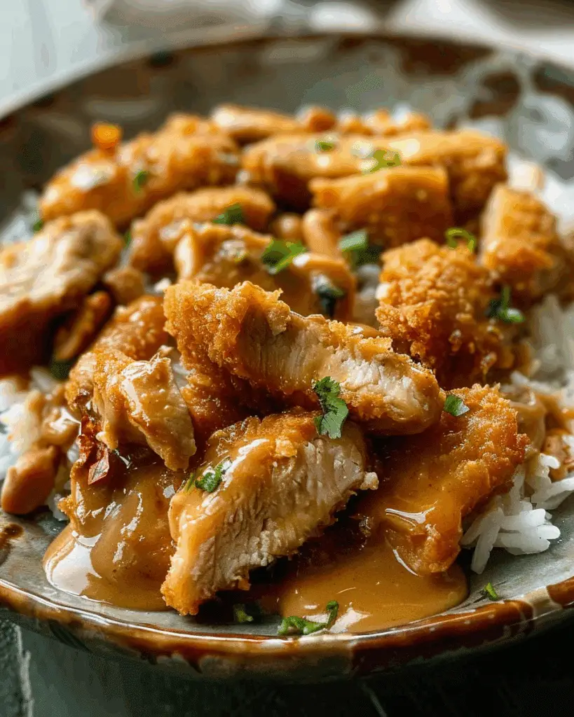 Chinese Peanut Butter Chicken