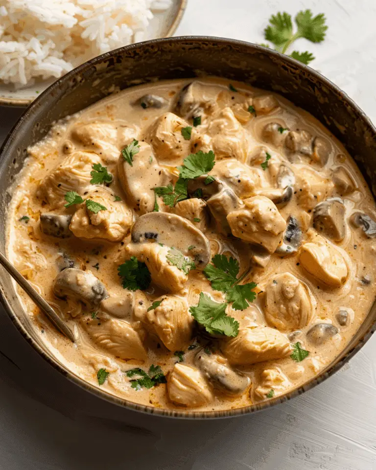 Creamy Chicken Stroganoff